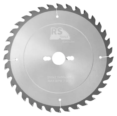 Productafbeelding van RStools HM cirkelzaag BasicLine Ø250 x 2,8 x 30 mm T=36 wisseltand