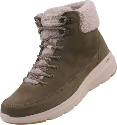 Produktbild von Skechers Glacial Ultra - Woodlands - Olive Veloursleder Größe: 36 Normal