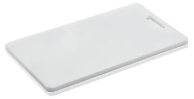 Produktbild von 8x HACCP Schneidbrett mit Griffloch weiß 40 x 25 x 1,2 cm