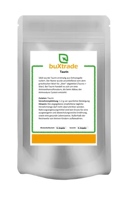 Produktbild von Taurin 500 g | Aminosäure | Nutrition | Taurin Pulver