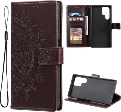 Obrázek produktu pro Pouzdro pro mobilní telefon Samsung Galaxy S22 Ultra Case Flip Case Cover Bag Mandala