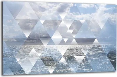 Produktbild von Herdabdeckplatte Glaskeramikkochfeld-Abdeckung Spritzschutz Glas 80x52 Meer
