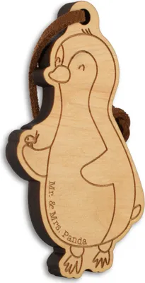 Produktbild von Mr. & Mrs. Panda Schlüsselbund Pinguin Marienkäfer - Geschenk, Schlüsselanhänger, Taschenanhänger, Glück, glücksbringer anhänger, Holz, Kleine Wunder, Liebe, Aufmerksam