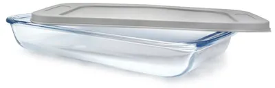 Immagine prodotto di Pirofila in vetro borosilicato con coperchio per cuocere, conservare e congelare, 3000 ml