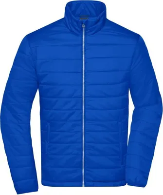 Image de James+Nicholson JN1120 | Men`s Padded Jacket - Couleur : Royal - Taille : S