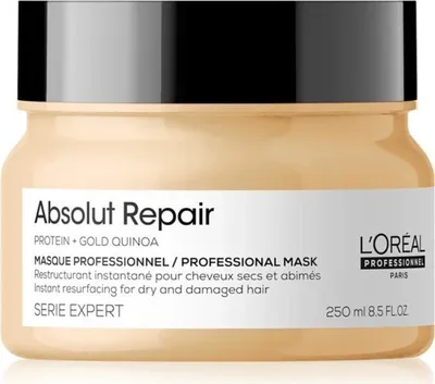 Obrázok produktu pre L´Oréal Professionnel Série Expert Absolut Repair Gold Quinoa + Protein Masque vyživujúca maska pre veľmi poškodené vlasy 250 ml