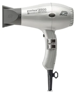 Imagen del producto de Secador de pelo Parlux 3500 Super Compact, con tecnología cerámica e iónica, 2000 vatios, 4 niveles de calor/2 niveles de velocidad, función de aire frío, y boquilla difusora