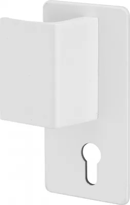 Image de Poignée Beluga pour porte palière, gauche, blanc - THIRARD