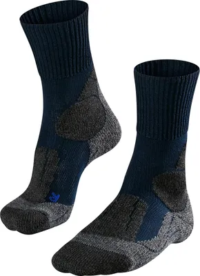 Image de Chaussettes de randonnée FALKE TK1 Cool, bleu marine, taille 42-43