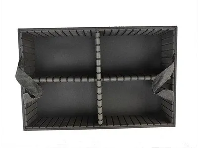 Produktbild von Friseurkoffer – Kosmetikkoffer – Für den professionellen Einsatz – Verstellbare Fächer – 35x25x58 cm – Schwarz