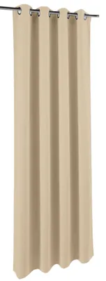 Produktbild von Ösenvorhang Dekoschal Gardine Vorhang blickdicht lichtdurchlässig ca. 140x245 cm in Beige