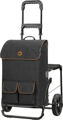 Produktbild von Komfortabler Einkaufstrolley mit Kühltasche und klappbarem Design - 42L