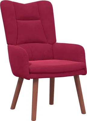 Zdjęcie produktu dla vidaXL Fotel w kolorze czerwonego wina 63 x 67 x 94 cm Velvet