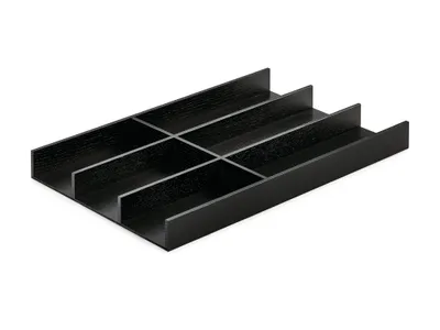 Produktbild von Modify Besteckeinsatz B 300 x T 472 x H 43 mm, Esche schwarz / Besteckkasten Holz