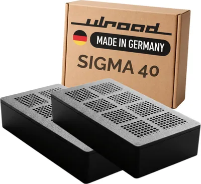 Produktbild von ULROAD 2 Stück Aktiv Kohle Filter passend für Geberit Sigma 40 wie Typ 1 Nr 242.555.00.1 DuoFresh Aktivkohlefilter