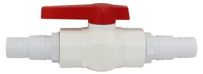 Produktbild von Kugelhahn mit Schlauchanschluss 32/38mm Kunststoff 2-Wege Absperrventil für Pool Gartenbewässerung
