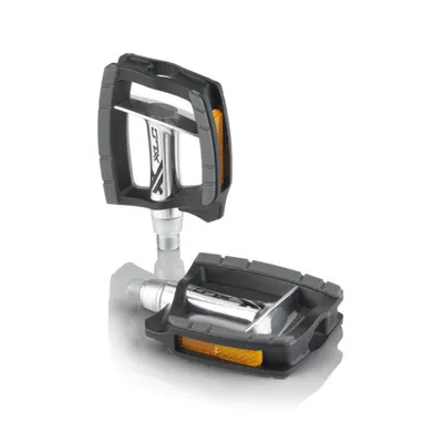 Produktbild von XLC City-/Comfort-Pedal PD-C09 Alu, Gummiauflage, silber/schwarz