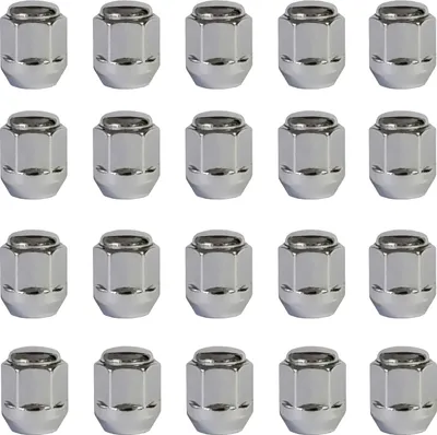Immagine prodotto di 20x Dado ruota M12x1,5 collare conico chiuso 60° cromo 25 mm | chiave 19 mm compatibile con Genesis G70 G70 HTRAC