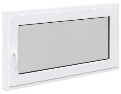 Immagine prodotto di vidaXL Finestra da cantina RISOR 110 x 50 cm in PVC e vetro, bianco