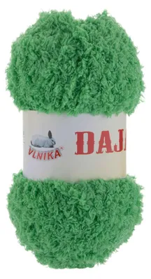 Produktbild von 50g Kuschelgarn Daja Kuschelwolle Chenille-Strickgarn Farbauswahl, Farbe:mittelgrün