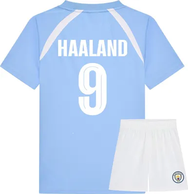 Produktbild von Manchester City Haaland Fußball Trikot Set Heim - 2024-2025 - Kind - 140