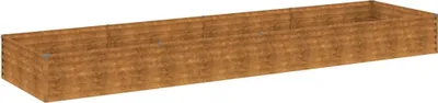 Image de vidaXL Lit surélevé 387x100x36 cm acier corten