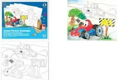 Produktbild von URSUS Ausmal-Tischset ''Rennwagen'' 24700000