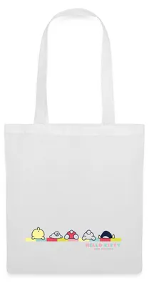 Produktbild von Spreadshirt Hello Kitty And Friends Pose Stoffbeutel, One size, Weiß