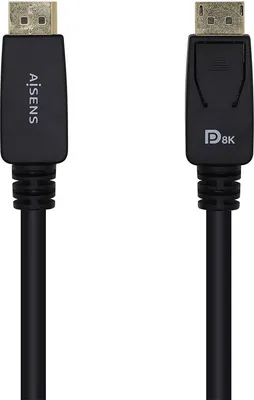Image de câble displayport aisens a149-0433/ displayport mâle - displayport mâle/ 3m/ noir