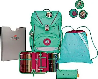 Zdjęcie produktu dla DerDieDas zestaw plecaków szkolnych 5-TLG. Ergoflex Peppermint Pony 2023