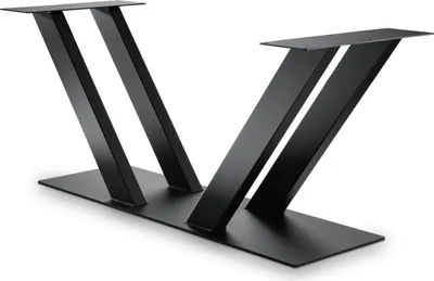 Produktbild von Tischgestell Vienna 5 Doppel V-Form 155x48x72 Eisen Schwarz