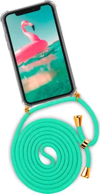 Produktbild von TWIST-Case + TWIST-Cord für iPhone 12, Farbe:Icy Mint (Gold)