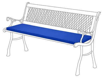 Produktbild von Gartenbankauflage für Lutyens Gartenbank – Wasserabweisendes Bankkissen mit Komfortfüllung – Bequemes Sitzpolster für Garten, Terrasse und Balkon