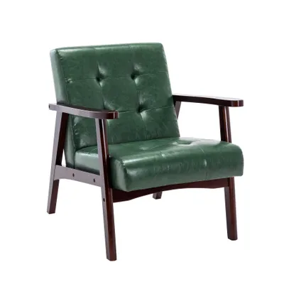 Produktbild von Vintage Holzsessel blau