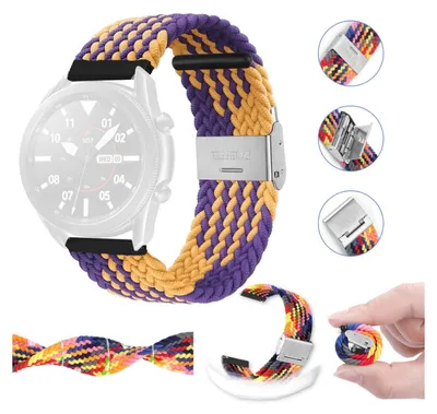 Obrázok produktu pre Pre Samsung Galaxy Watch 6 5 4 Normal Pro Classic všetky veľkosti Tkaný nylonový remienok