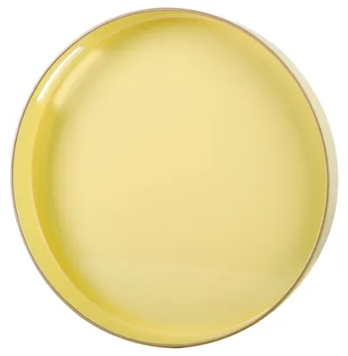 Immagine prodotto di Vassoio rotondo in plastica decorativo, con maniglie, diametro 33 cm