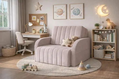 Produktbild von Schlafsessel Sofa mit Schlaffunktion Gästebett Klappsofa mit Bettfunktion mit Bettkasten Couch Sofagarnitur Salon Jugendzimmer - 101 x 90 x 104 cm - MONTANA 80 (Beige - Paros 2)