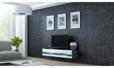 Produktbild von Cama RTVVIGO140N S/B, Grau, Partikelbord, Grau, Partikelbord, 2 Regale, Laminat