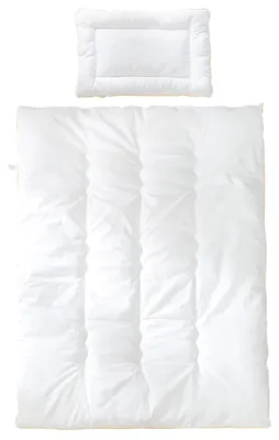 Produktbild von roba Kindersteppbett, ganzjahres Baby-Set (Inlett), weiß, Decke 100 x 135 cm und Kissen 40 x 60 cm