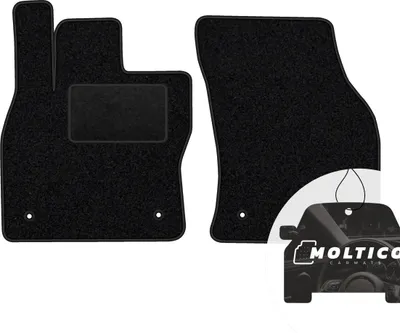 Immagine prodotto di moto-MOLTICO tappetini anteriori auto velours tappetini auto nero set tappetini 2 pezzi adatto per Audi Q2 dal 2016