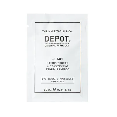 Produktbild von 500 Bart & Schnurrbart Spezifika Nr. 501 Pro-Vitamin B5 Bartshampoo Feuchtigkeitsspendend & Klärend 10ml