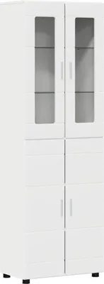 Produktbild von vidaXL Highboard mit Regal FLORIN Weiß 60 x 35 x 182 cm Holzwerkstoff