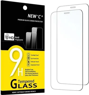 Produktbild von Panzer Schutz Glas für iPhone 12/12 Pro 6.1 2er Pack 9H Härte Ultra-klar