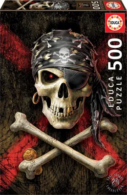 Produktbild von Educa 17964 Pirate Skull 500 Teile Puzzle