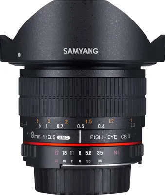 Immagine prodotto di Samyang 8mm F3.5 UMC Fish-Eye CS II SLR Obiettivo ampio Nero