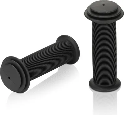 Produktbild von XLC GR-G18 Kindergriffe mit Prallschutz, Lamellen, 100 mm, Ø 22 mm, schwarz (1 Paar)