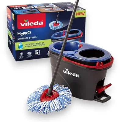 Immagine prodotto di Mop lavapavimenti a doppio serbatoio con pedale spinmop H2PRO