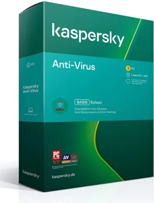 Produktbild von Kaspersky Anti-Virus 2021 | 1 PC | 1 Jahr | Vollversion | Download-Version
