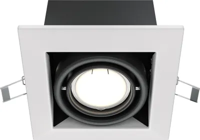 Produktbild von Maytoni Metall Modern Einbauleuchte DL008-2-01-W 1xGU10, Weiß, aus Metall, exkl. Leuchtmittel