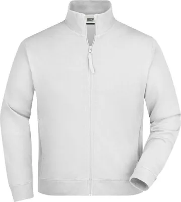 Produktbild von James & Nicholson Sweat Jacket Gr. 3XL, weiß